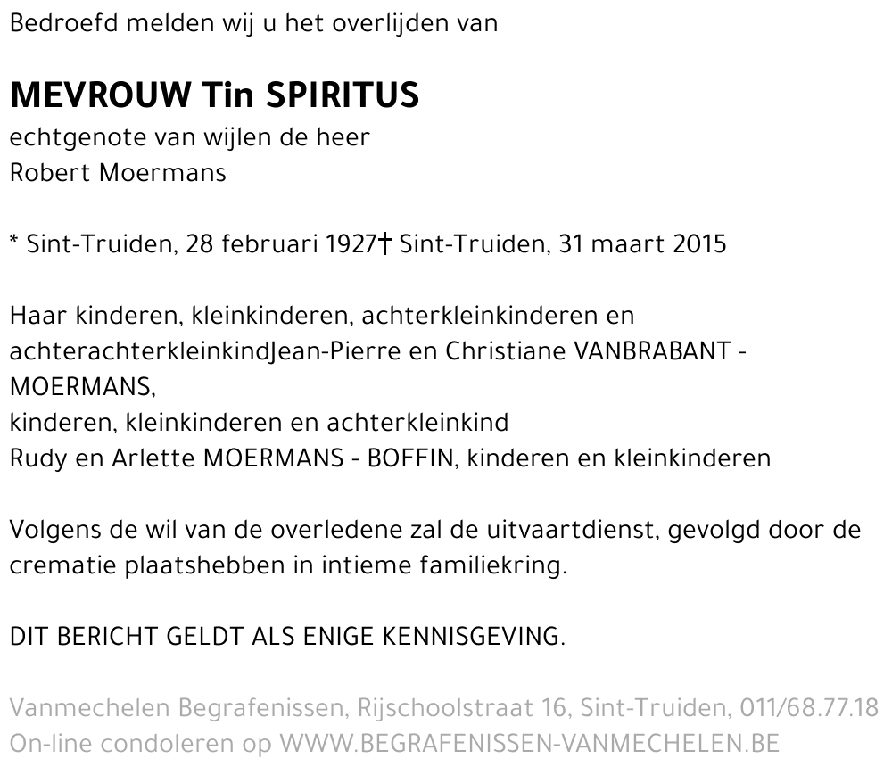 Tin Spiritus