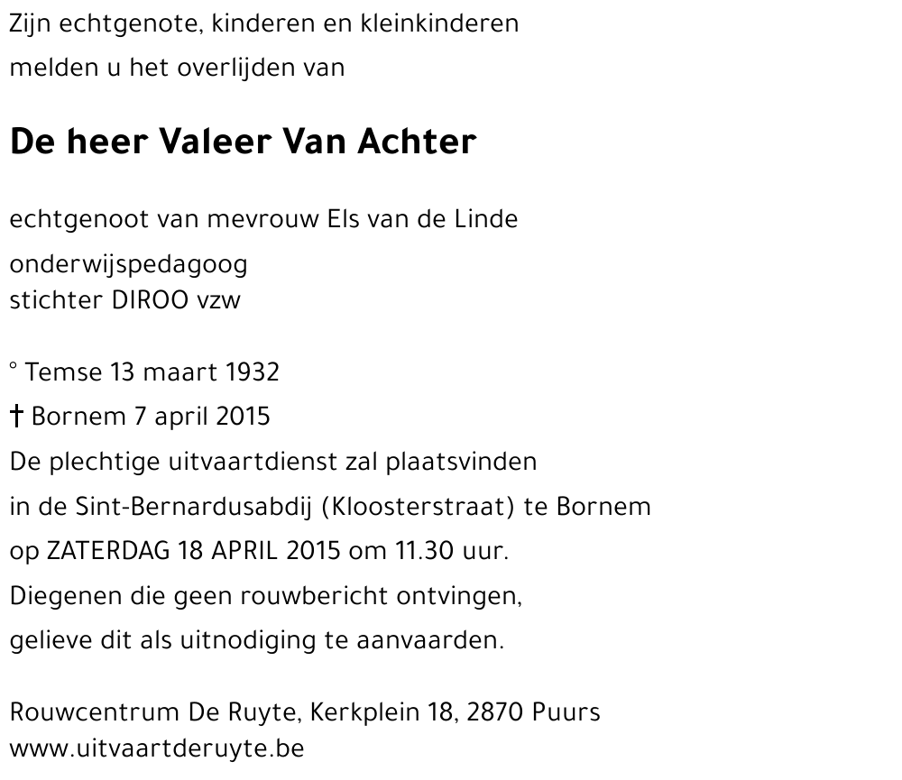 Valeer Van Achter