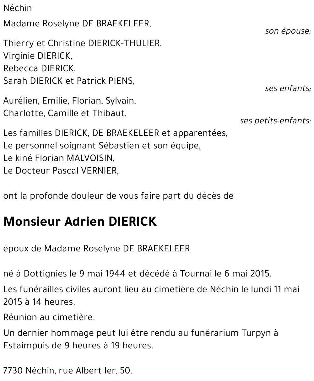 Adrien DIERICK