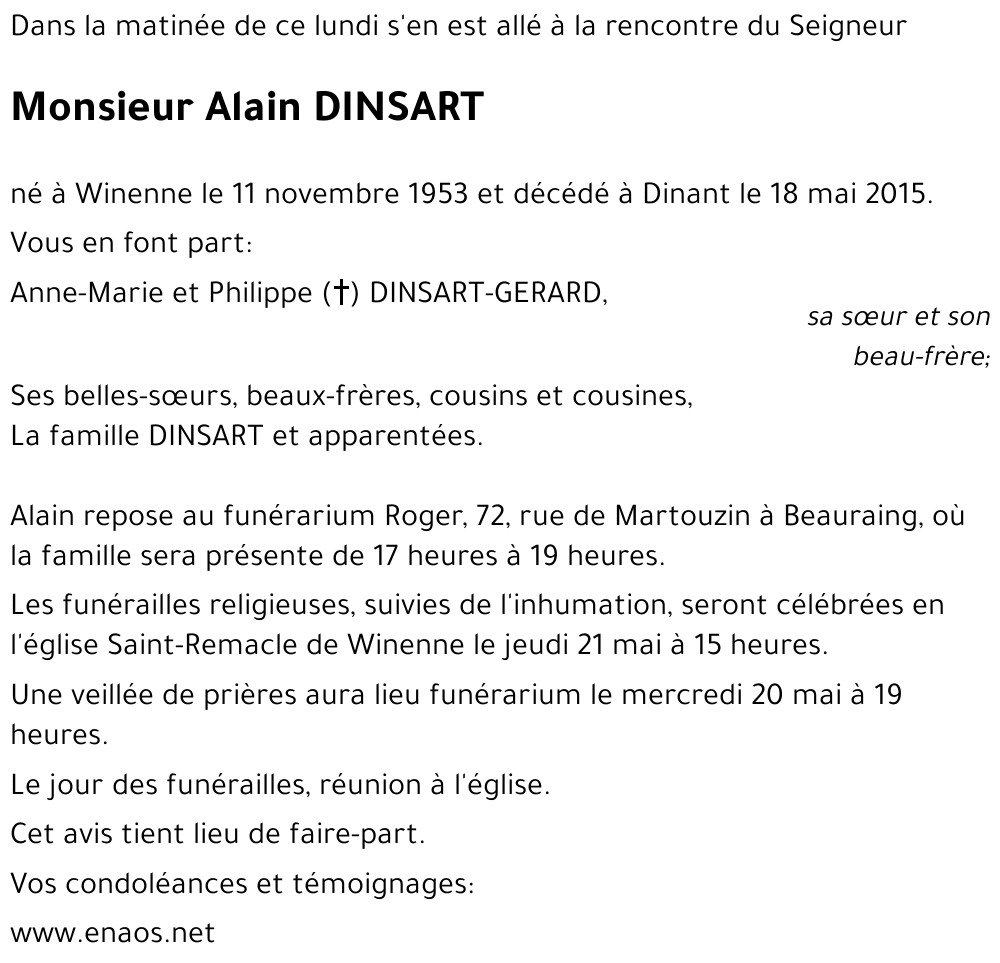 Alain DINSART