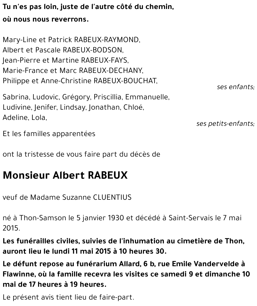 Albert RABEUX