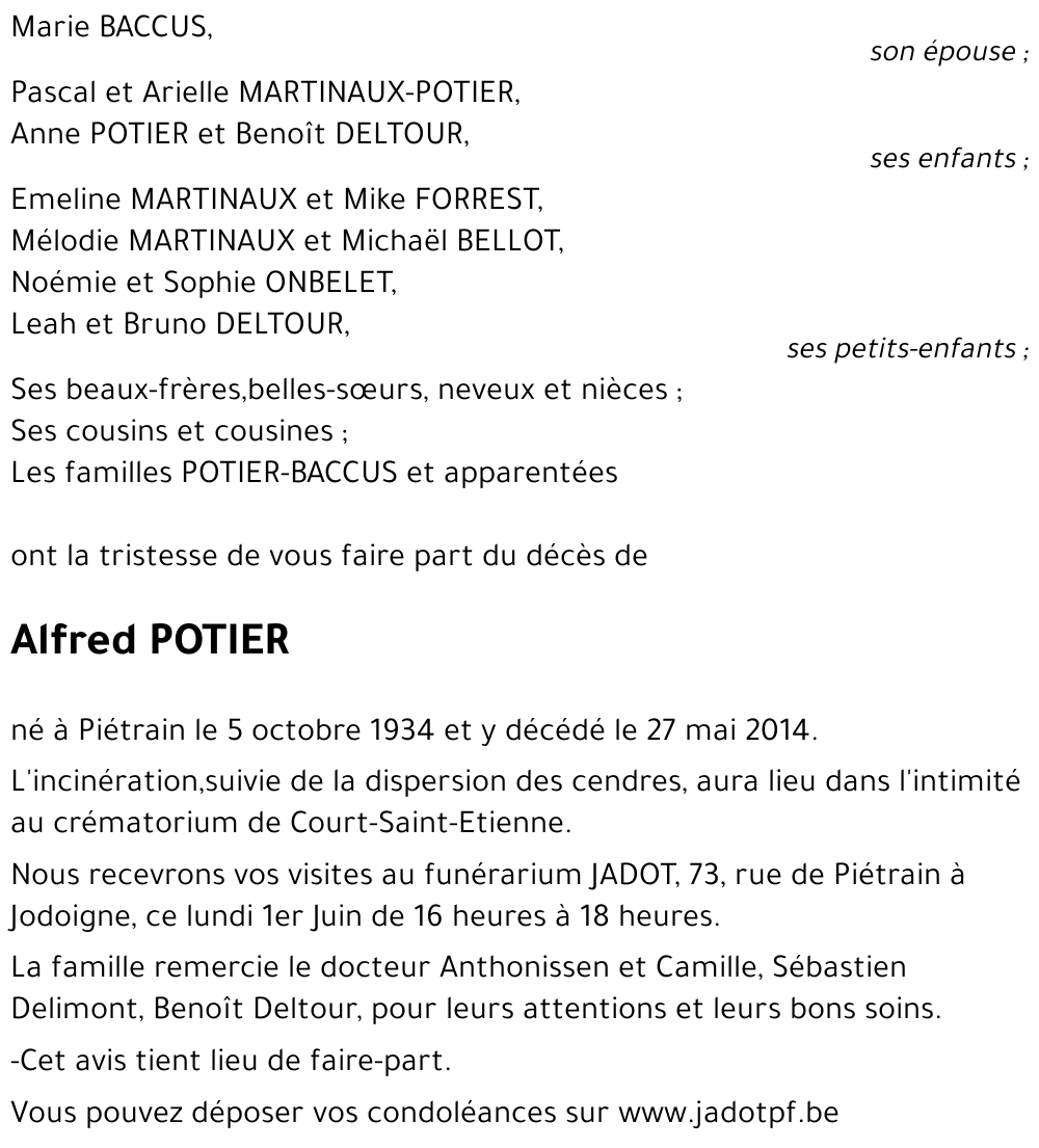 Alfred POTIER