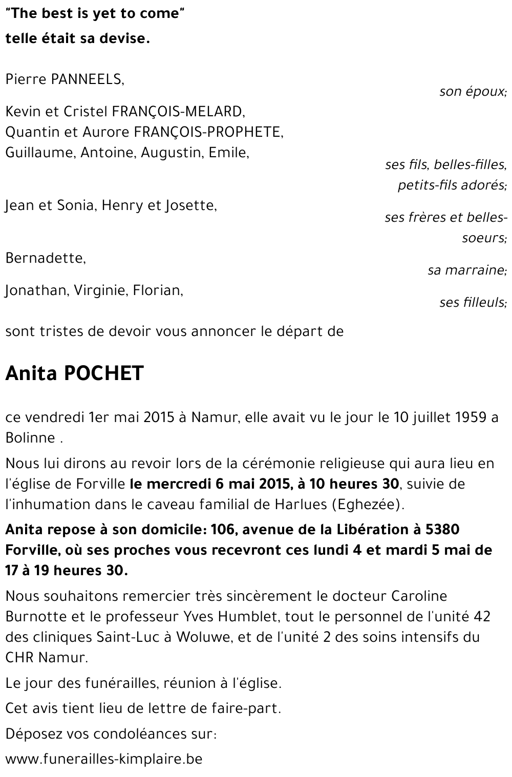 Anita POCHET