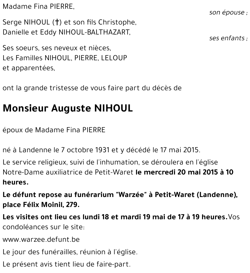 Auguste NIHOUL