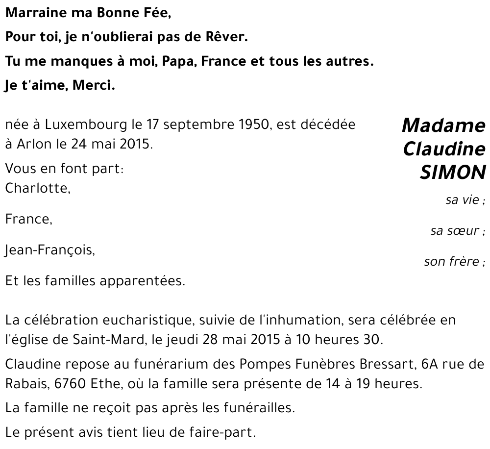 Claudine SIMON 
