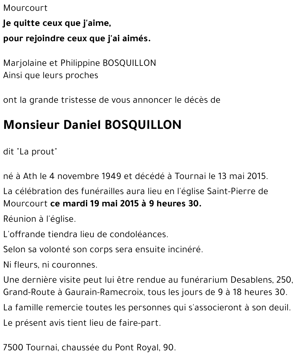 Daniel BOSQUILLON