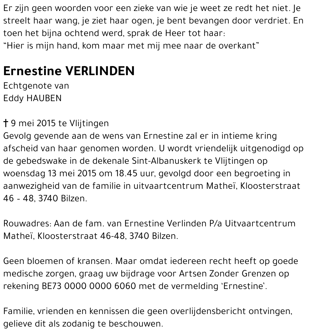 Ernestine VERLINDEN