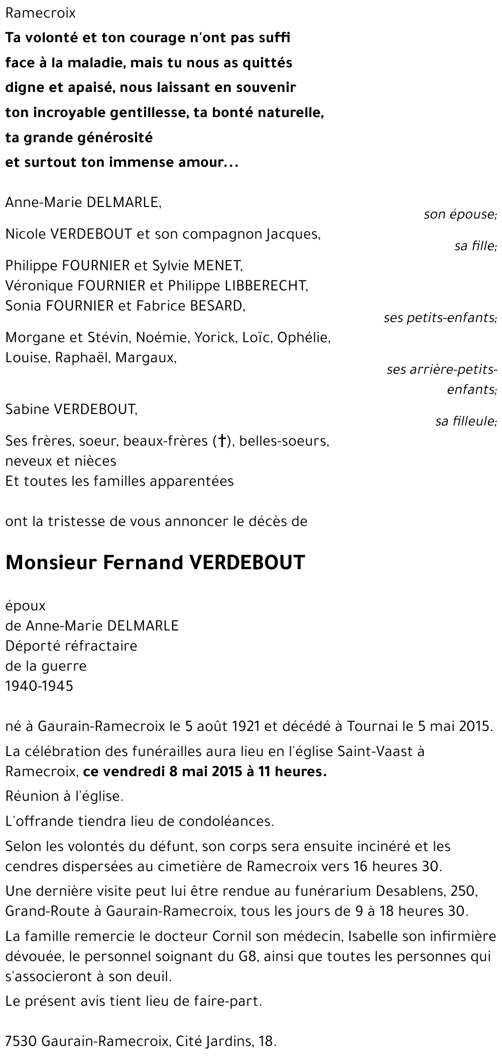 Fernand VERDEBOUT