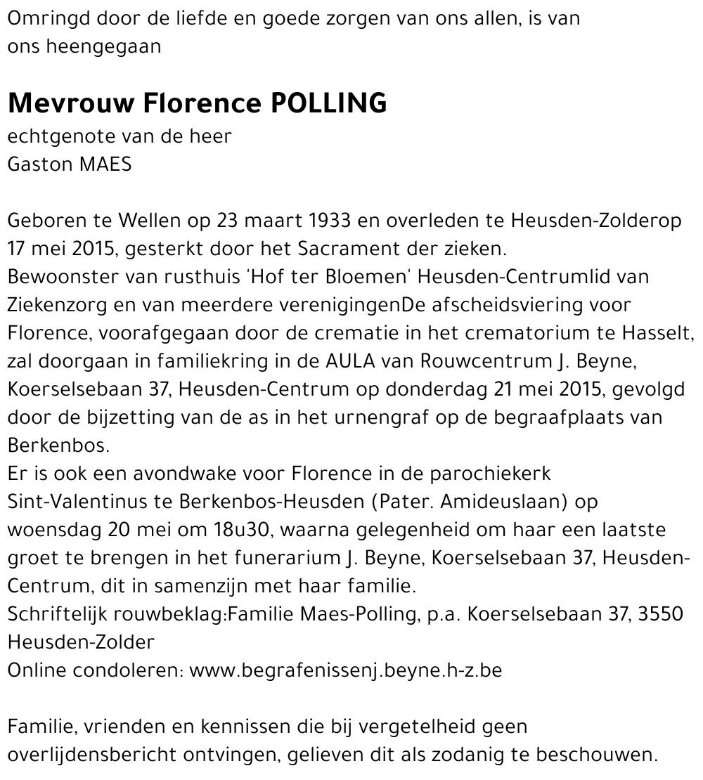 Florence Polling