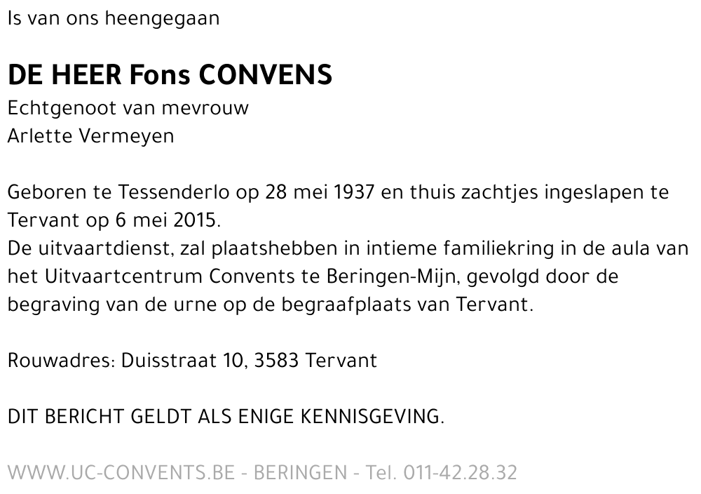 Fons Convens