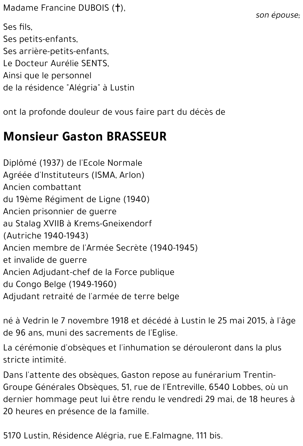 Gaston BRASSEUR