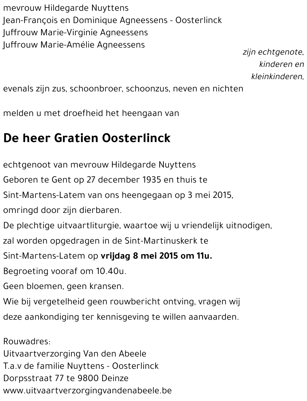 Gratien Oosterlinck