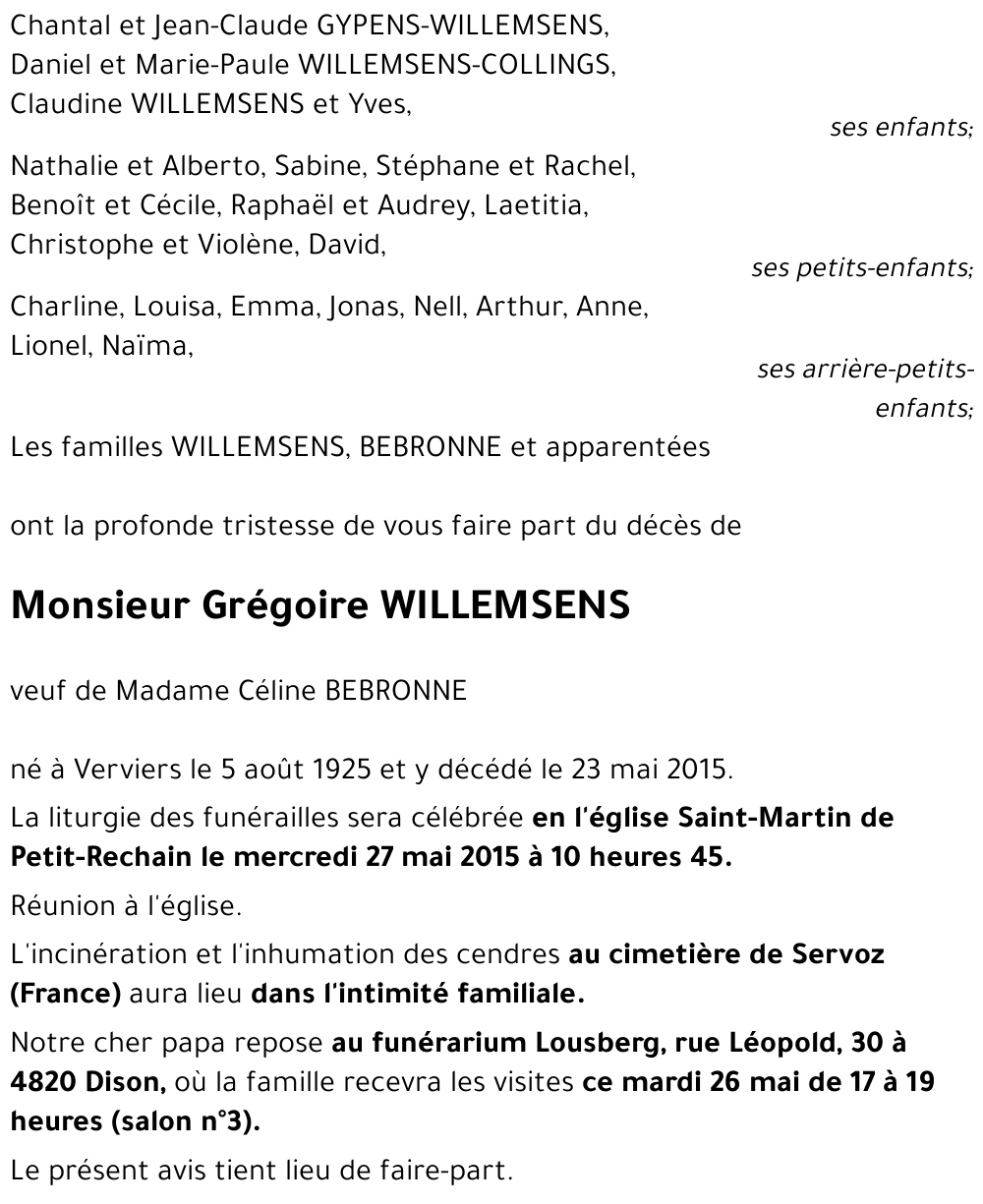 Grégoire WILLEMSENS