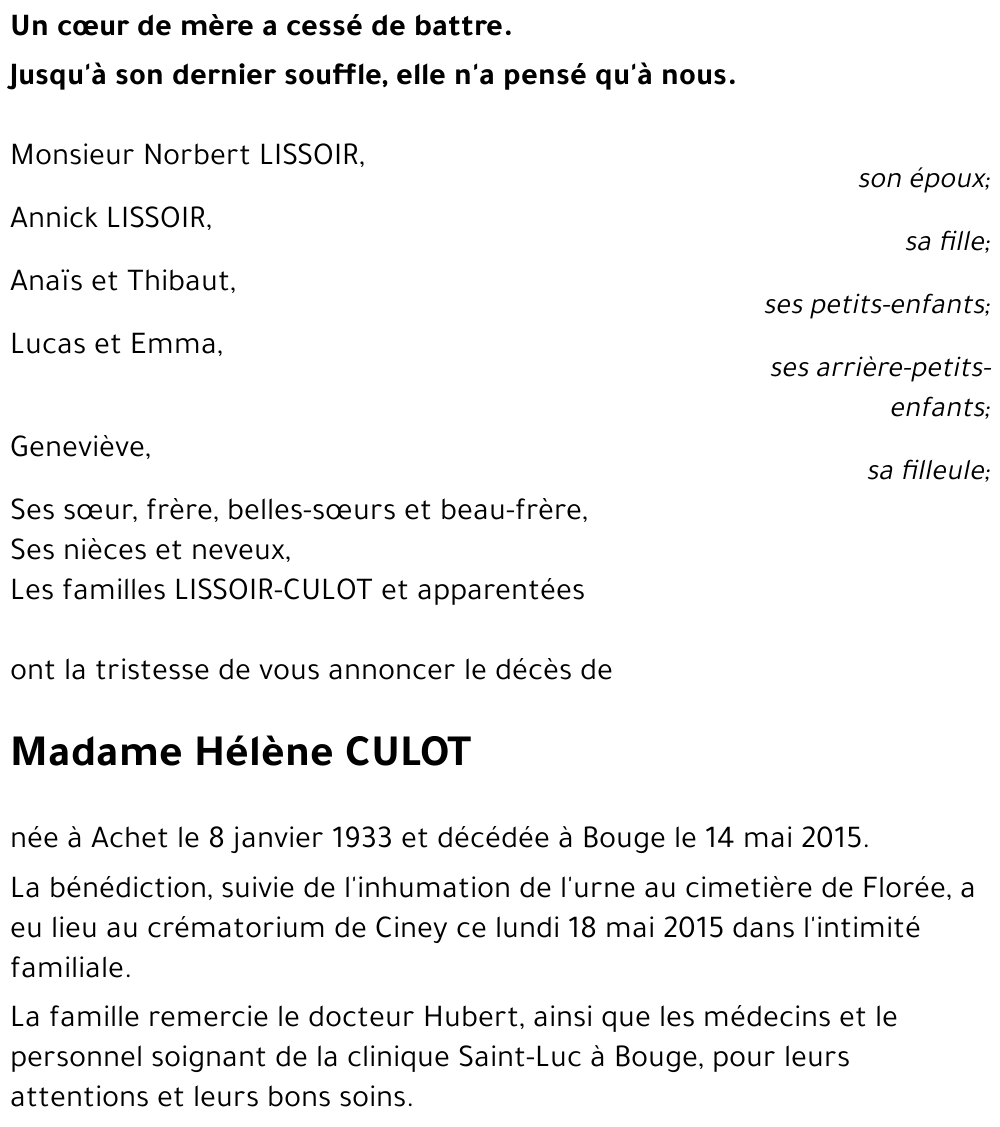 Hélène CULOT