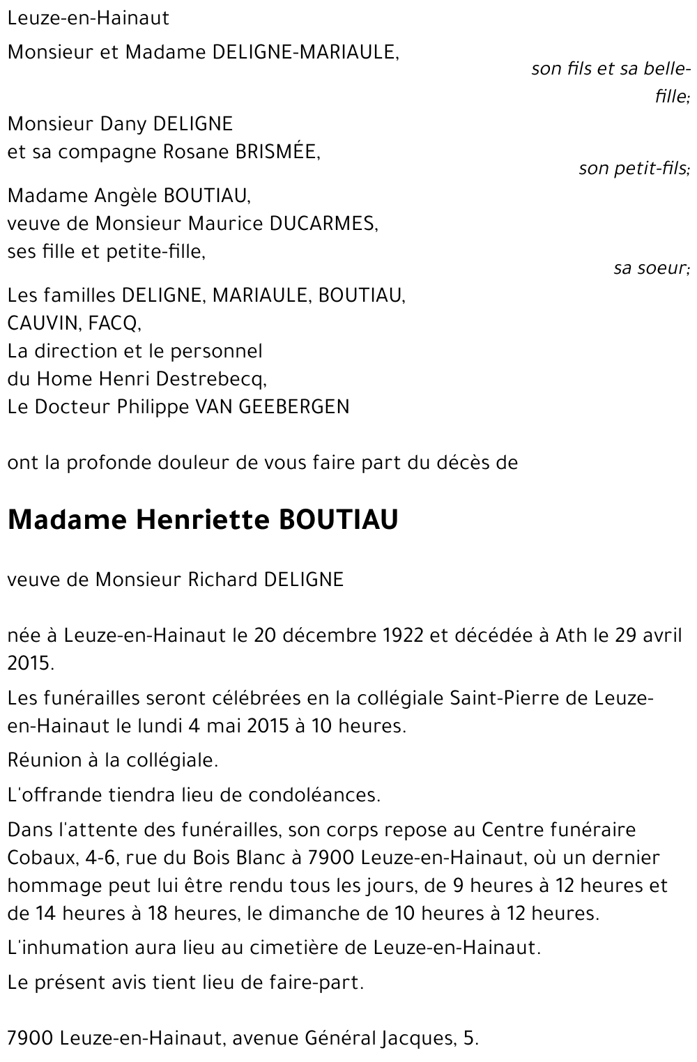Henriette Boutiau