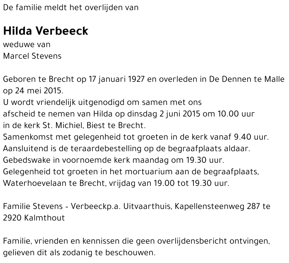 Hilda VERBEECK