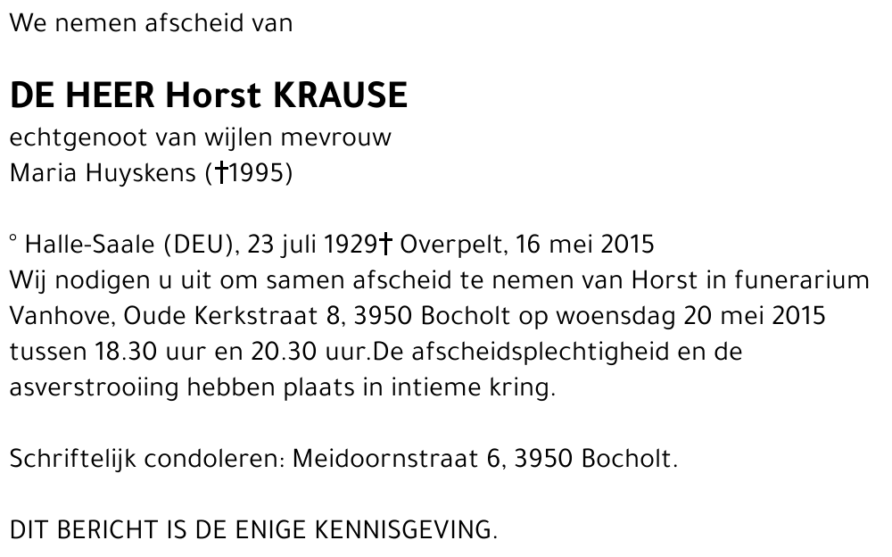 Horst Krause