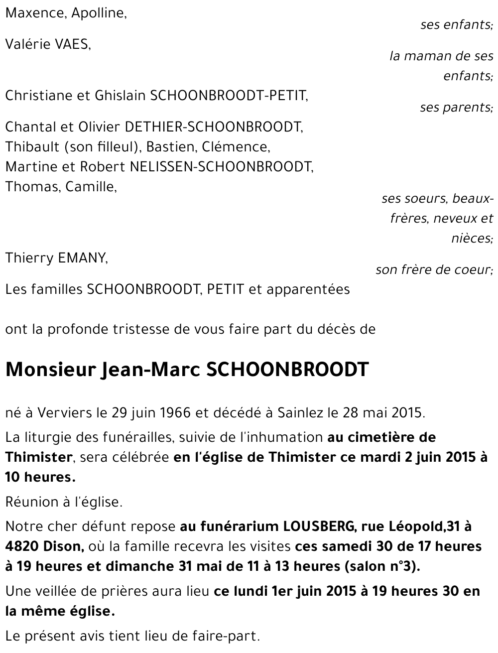 Jean-Marc SCHOONBROODT