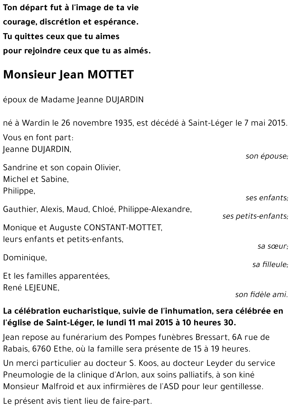 Jean MOTTET 