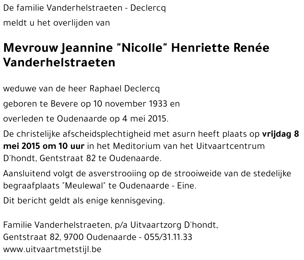 Jeannine Vanderhelstraeten