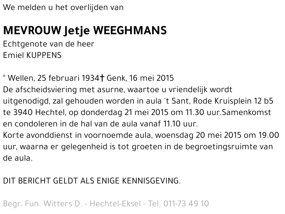 Jetje Weeghmans