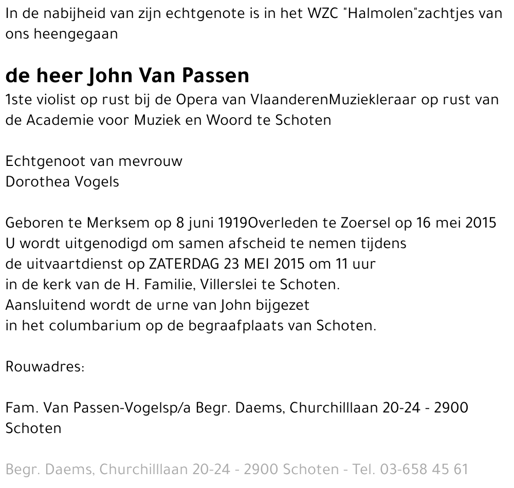 John Van Passen