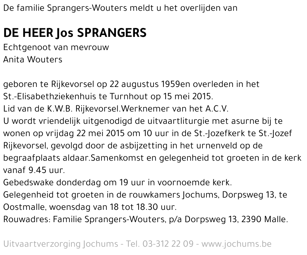 Jos Sprangers