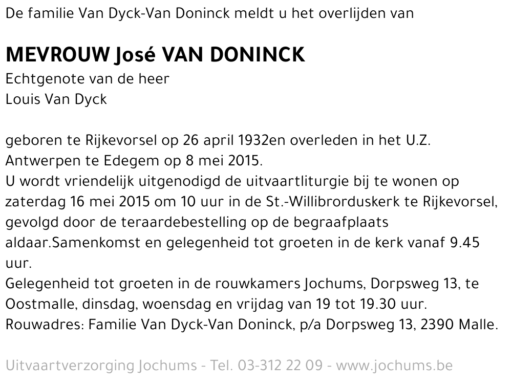 José Van Doninck