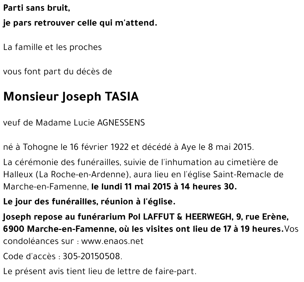 Joseph TASIA