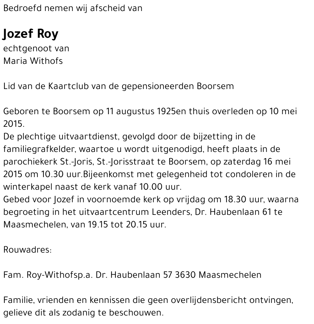Jozef Roy