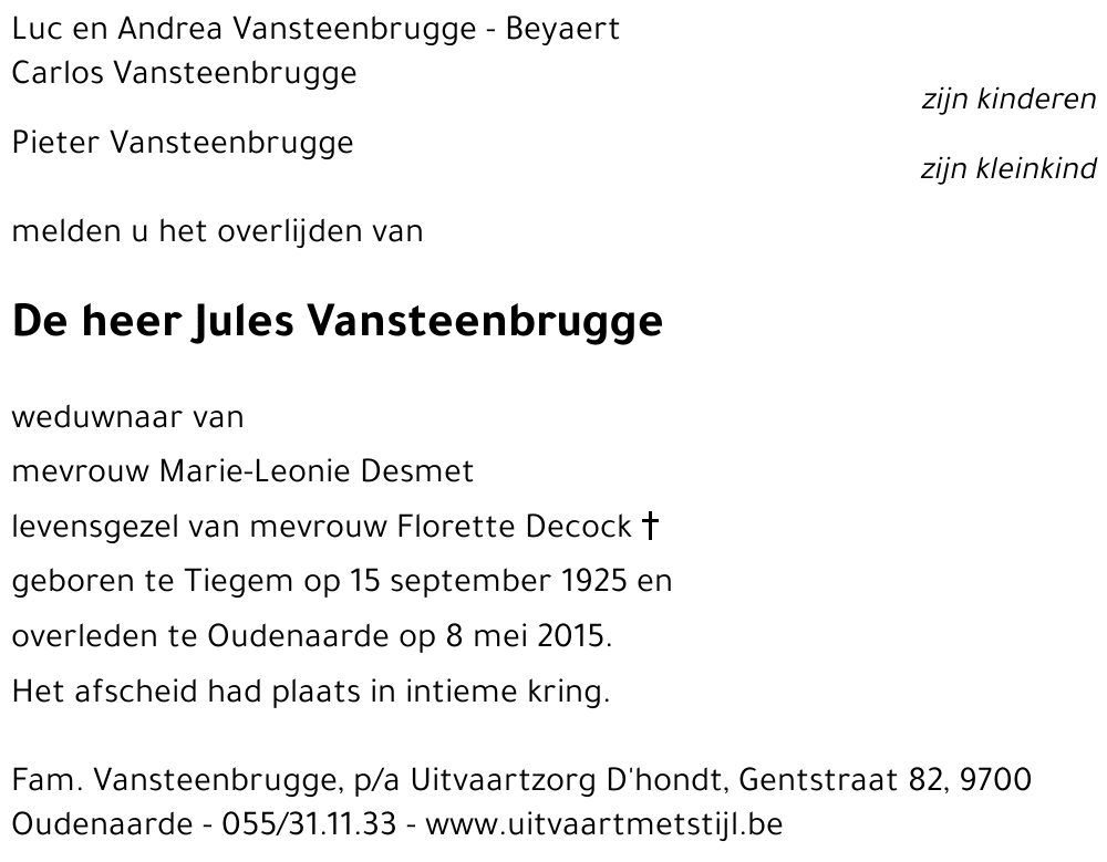 Jules Vansteenbrugge