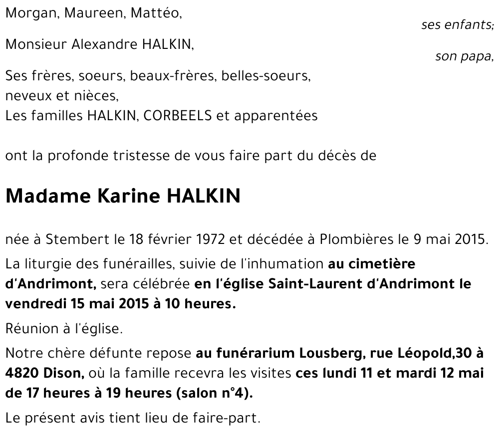 Karine HALKIN