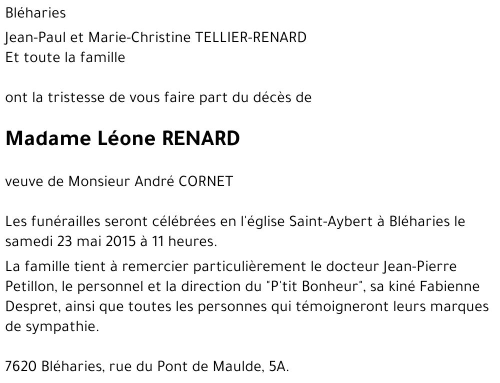 Léone RENARD