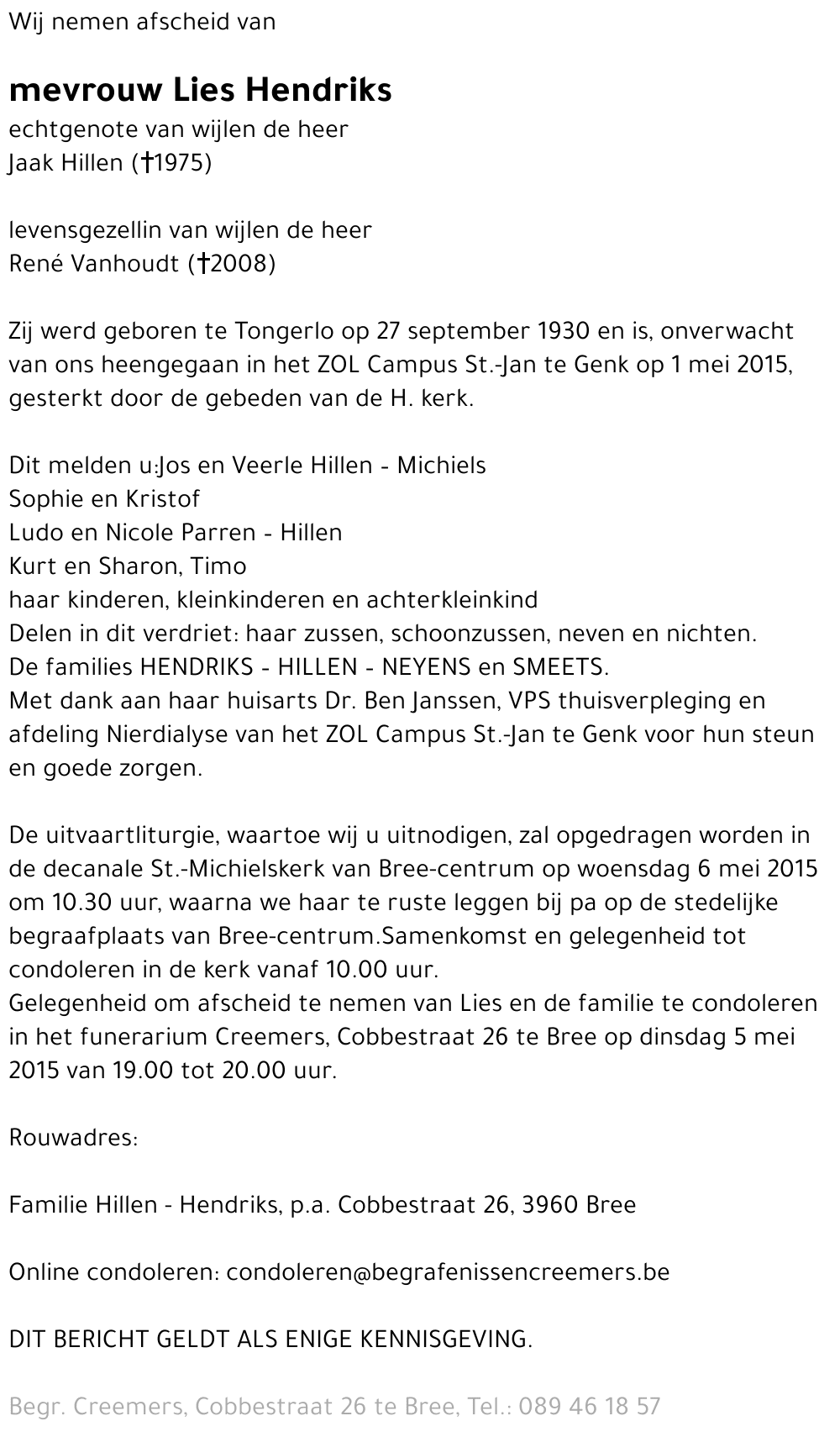 Lies Hendriks