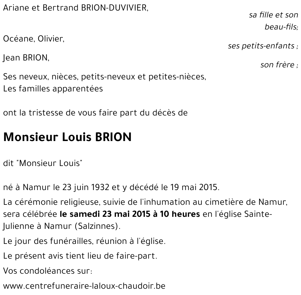 Louis BRION