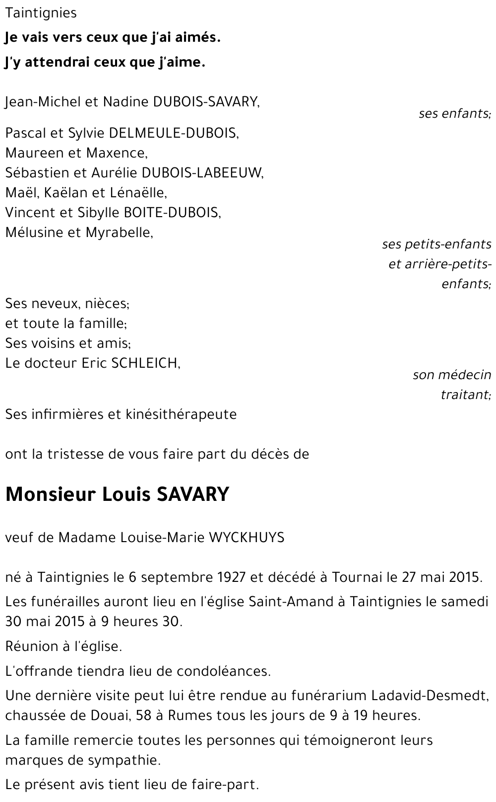 Louis SAVARY