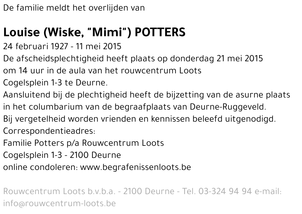 Louise Potters