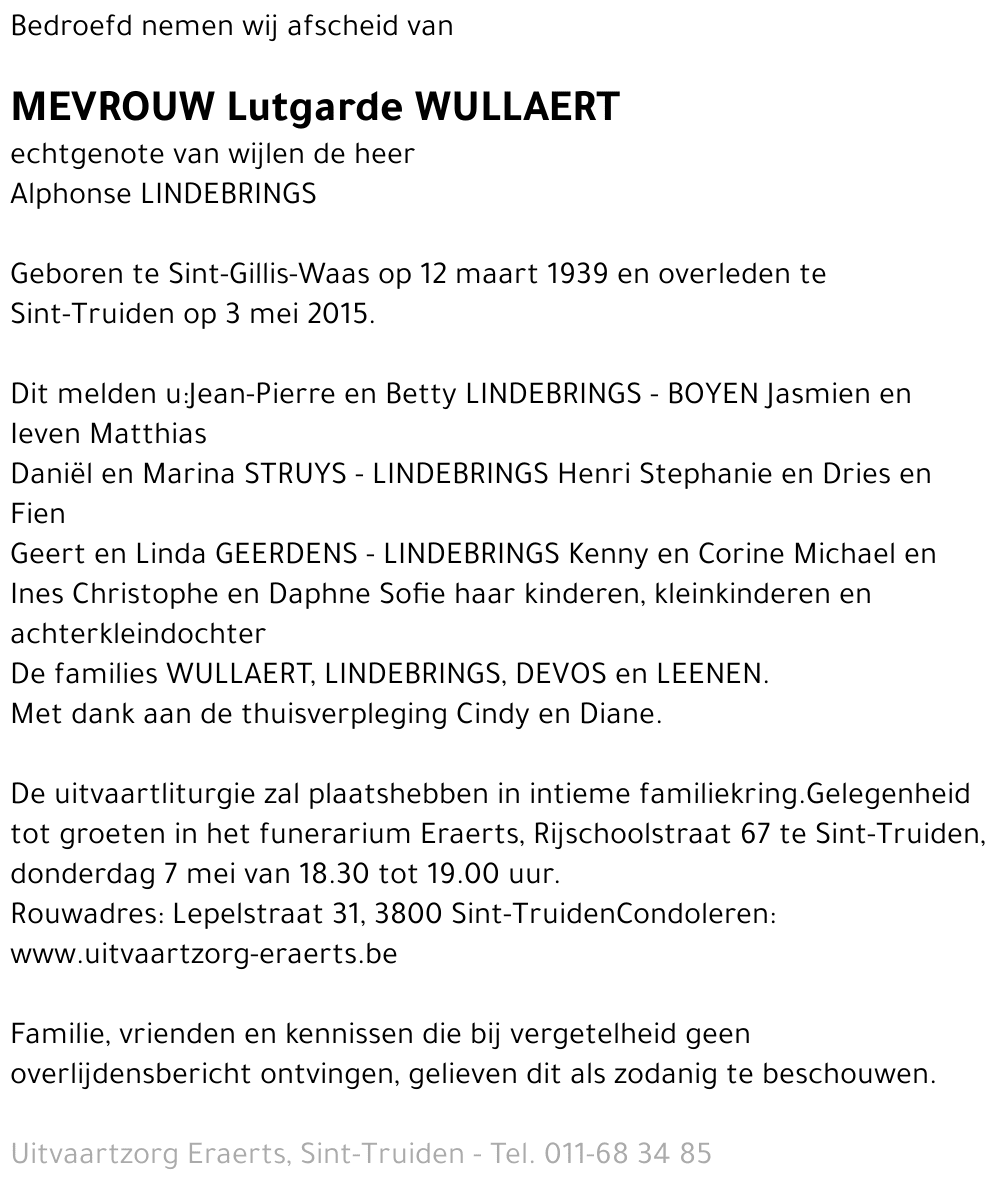 Lutgarde Wullaert