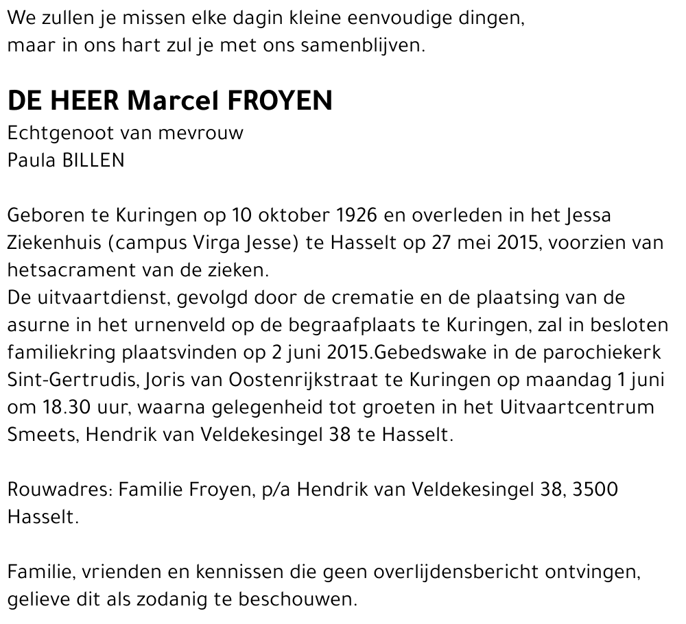 Marcel Froyen