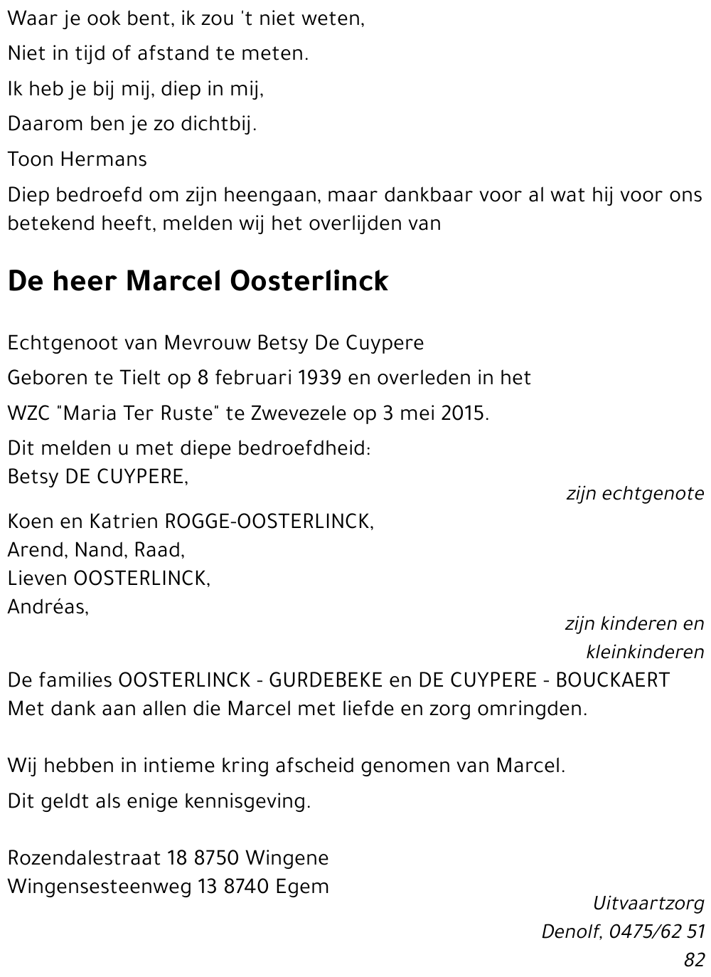 Marcel Oosterlinck
