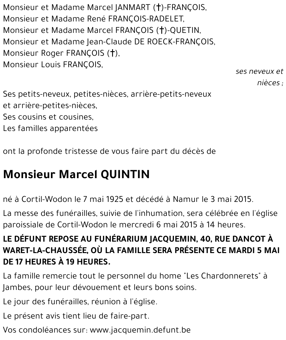 Marcel QUINTIN