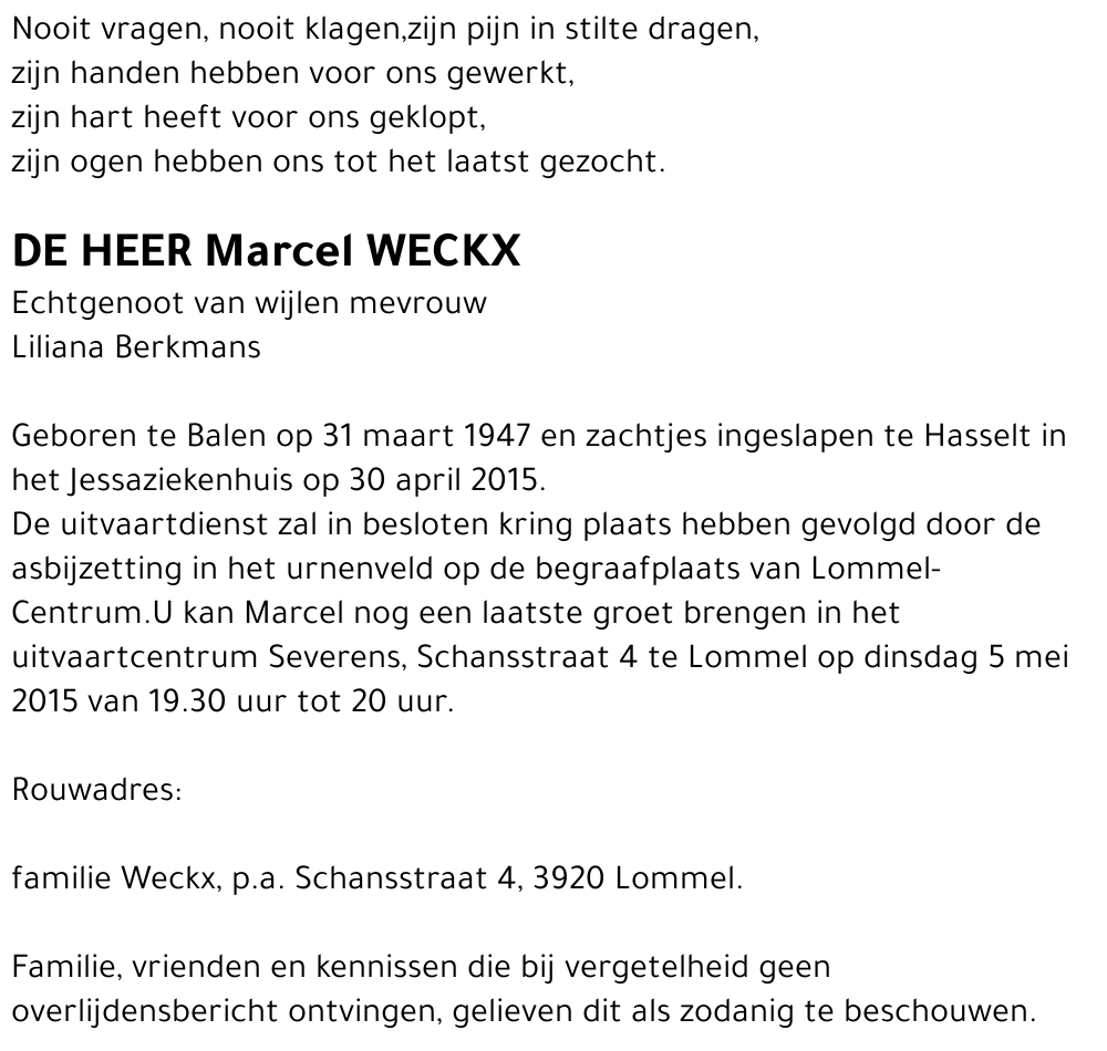 Marcel Weckx