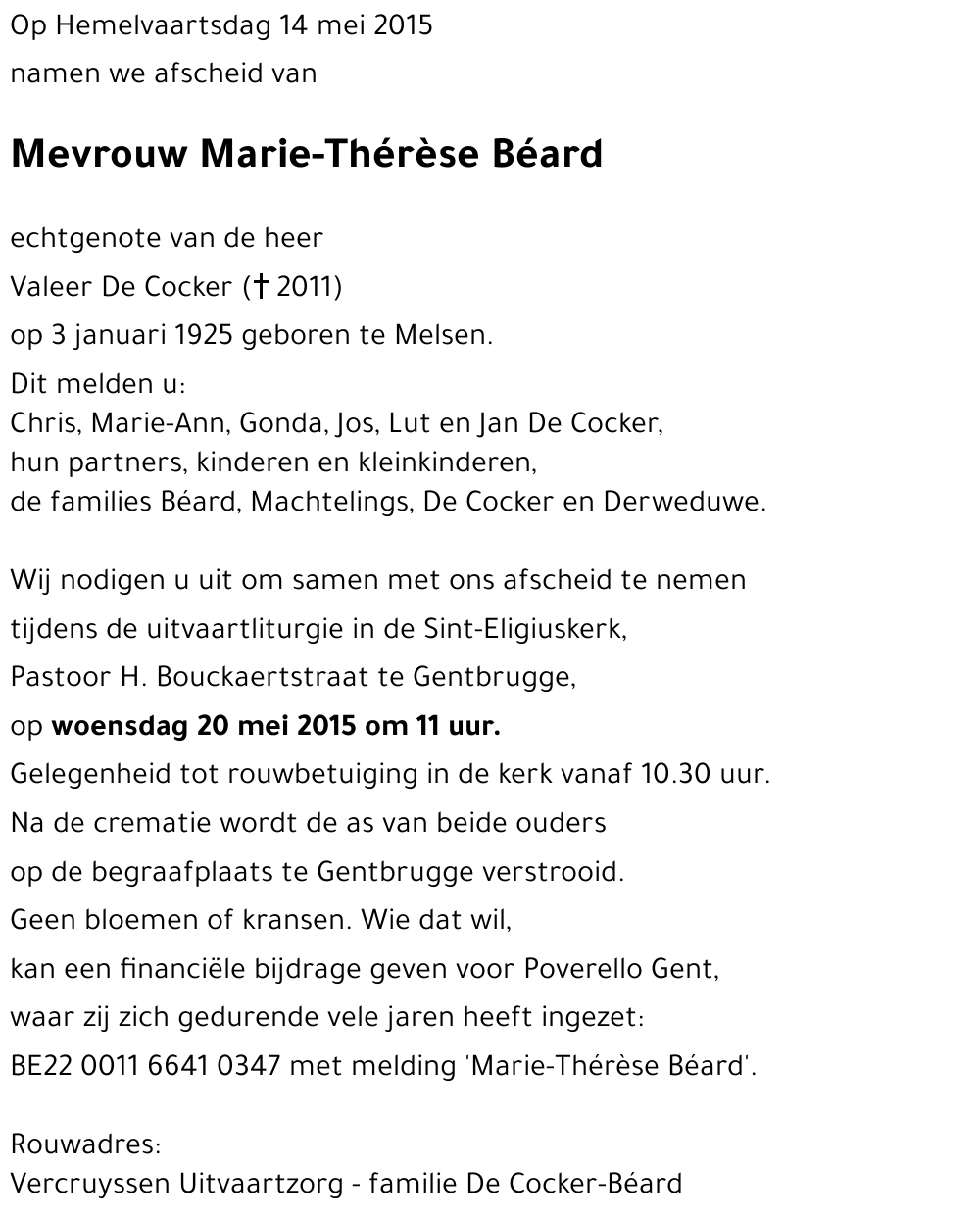 Marie-Thérèse Béard