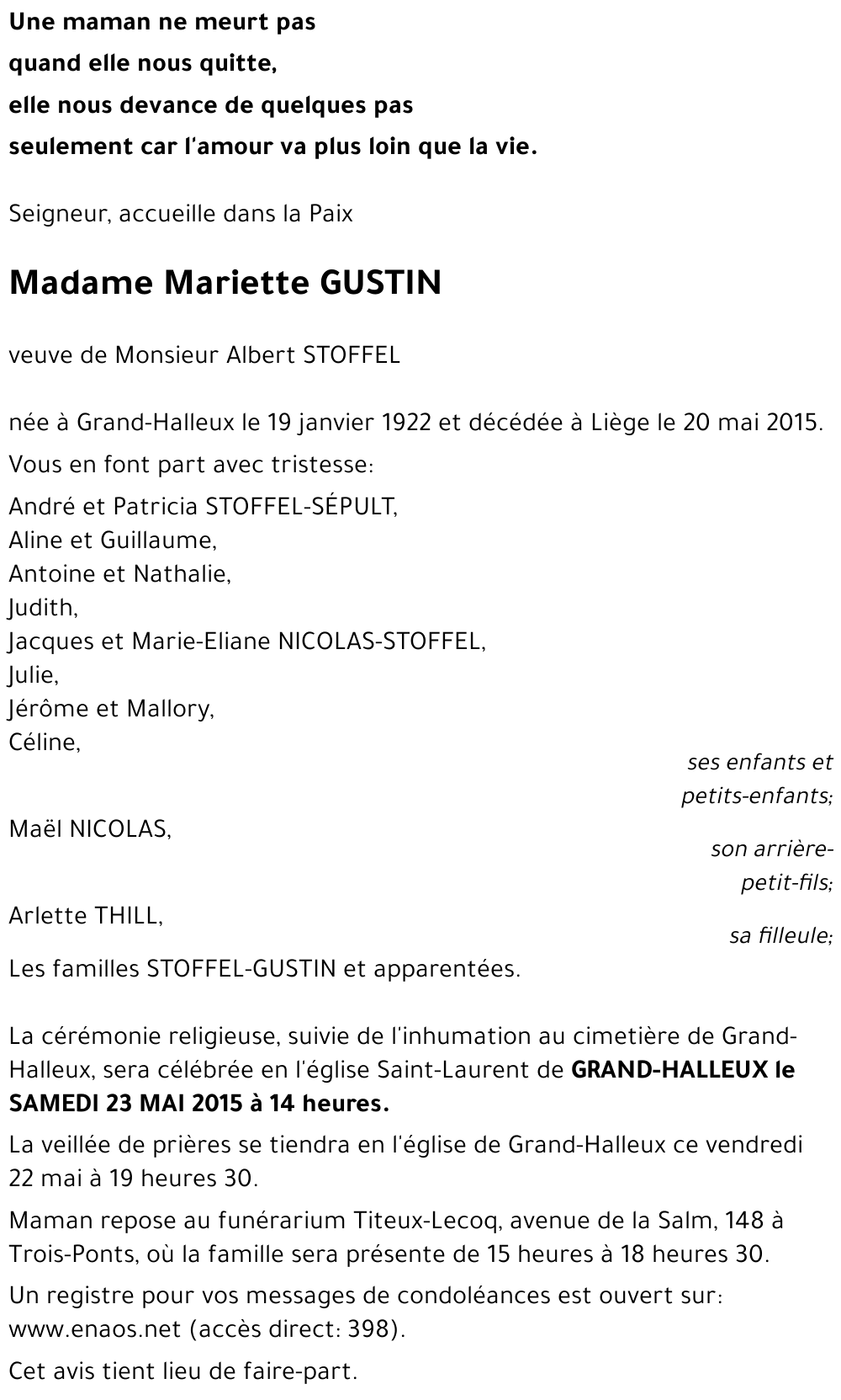 Mariette GUSTIN