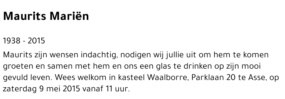 Maurits Mariën