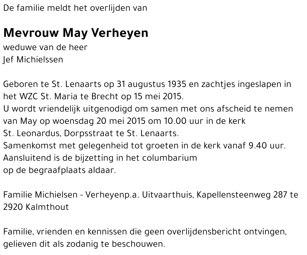 May VERHEYEN