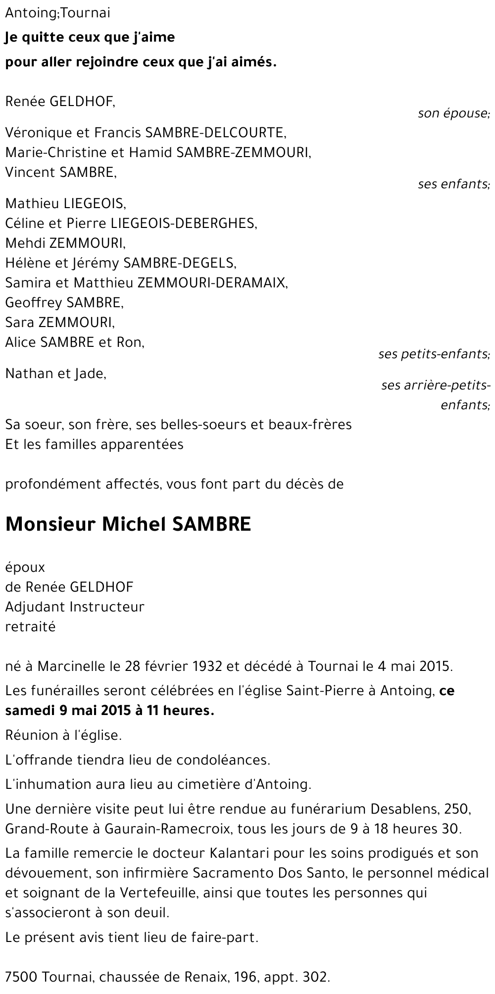 Michel SAMBRE