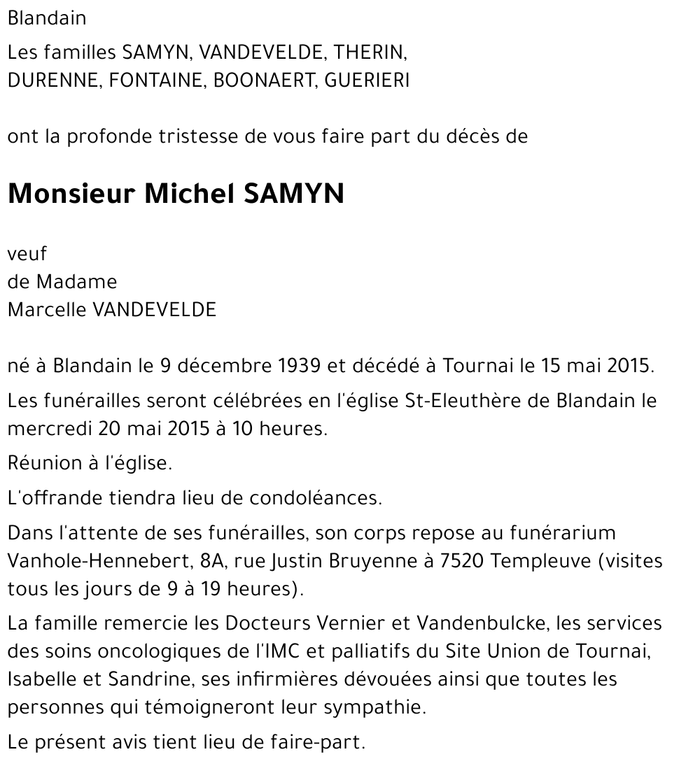 Michel SAMYN
