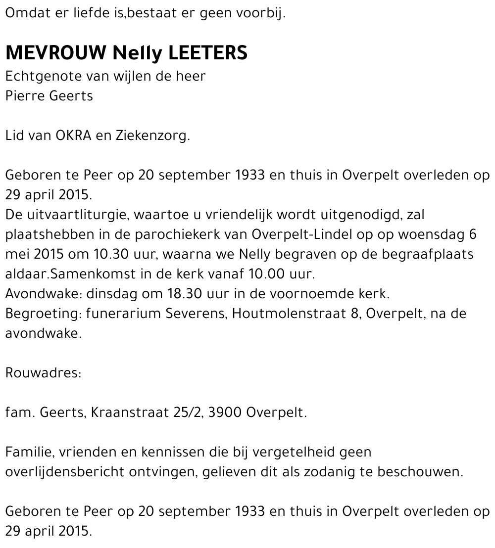 Nelly Leeters