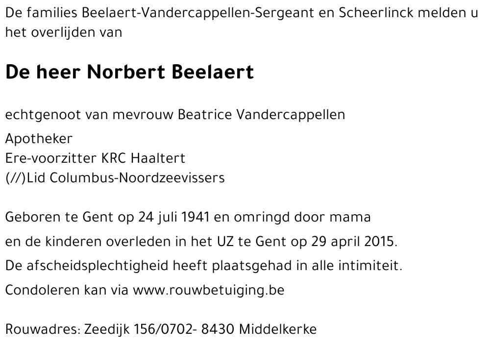 Norbert Beelaert